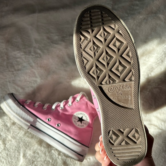 Converse women's pink platform sneakers - Picture 4 of 6
